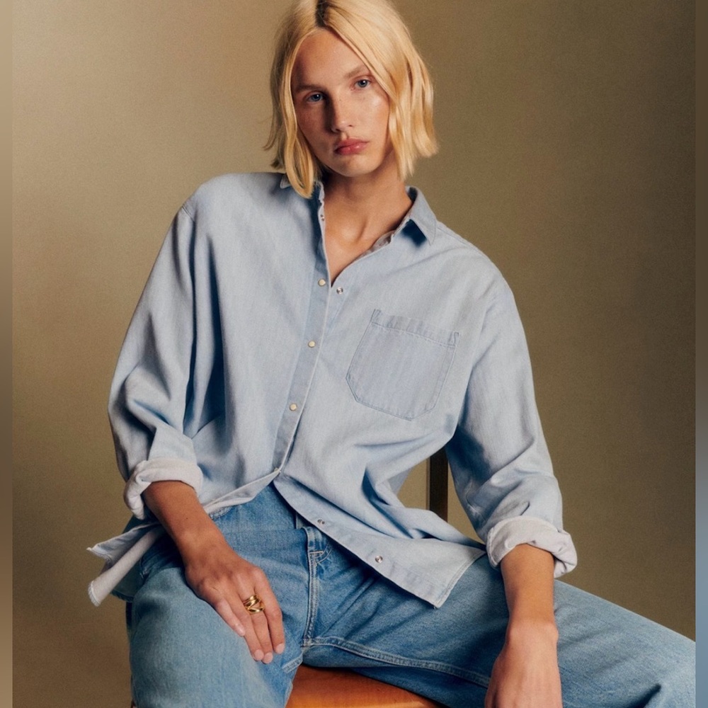SEZANE
Max Shirt (very light denim, with ♥️)
